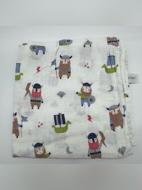 Angel Dear Little Viking Muslin Swaddle Blanket